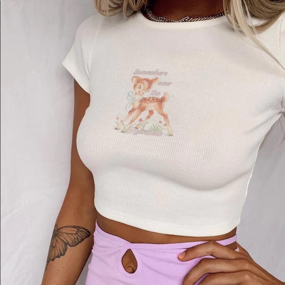 Princess Polly deer graphic tee